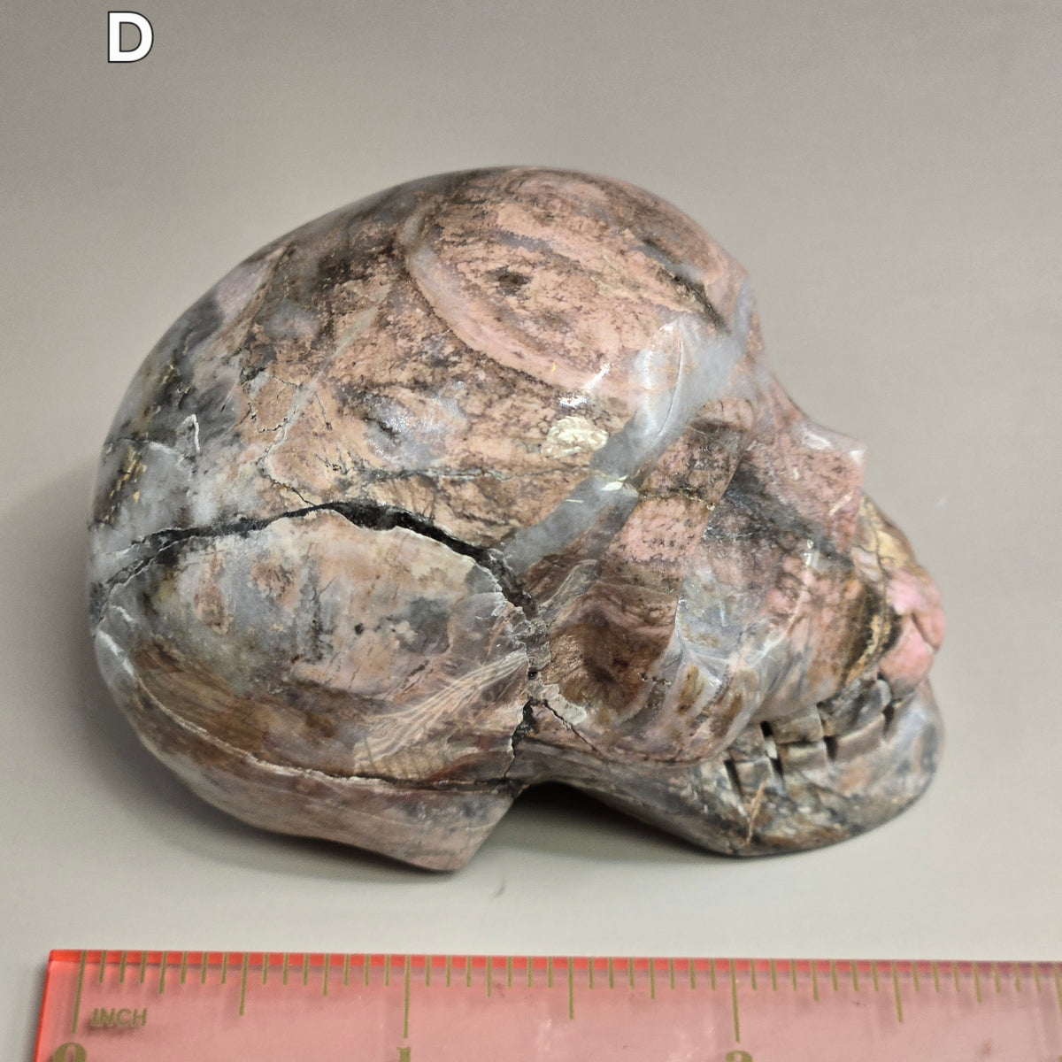 Rhodonite Skulls