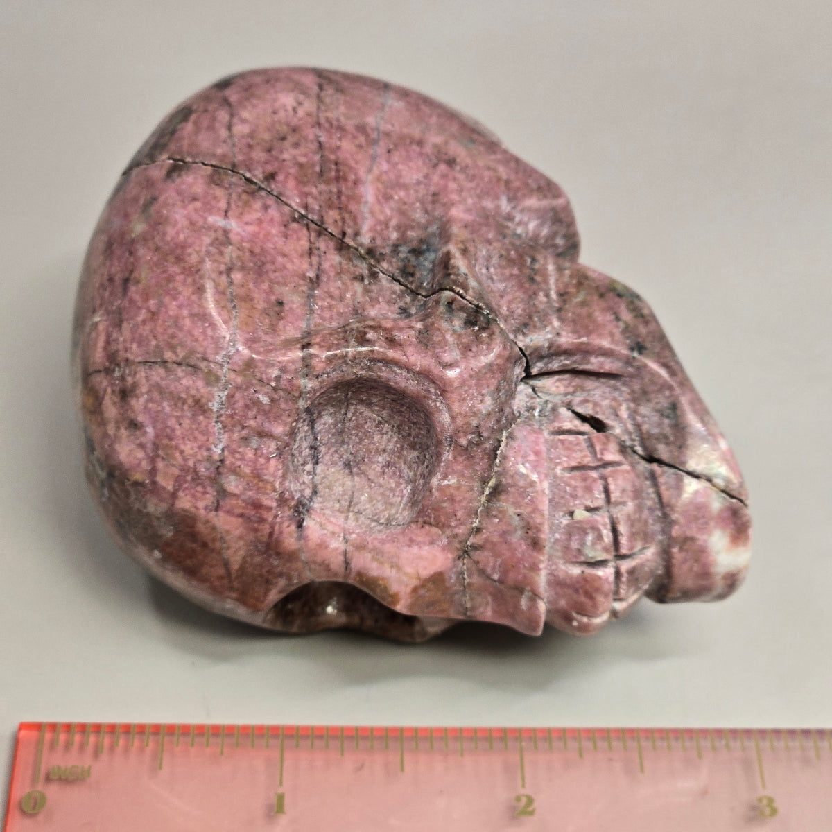 Rhodonite Skulls