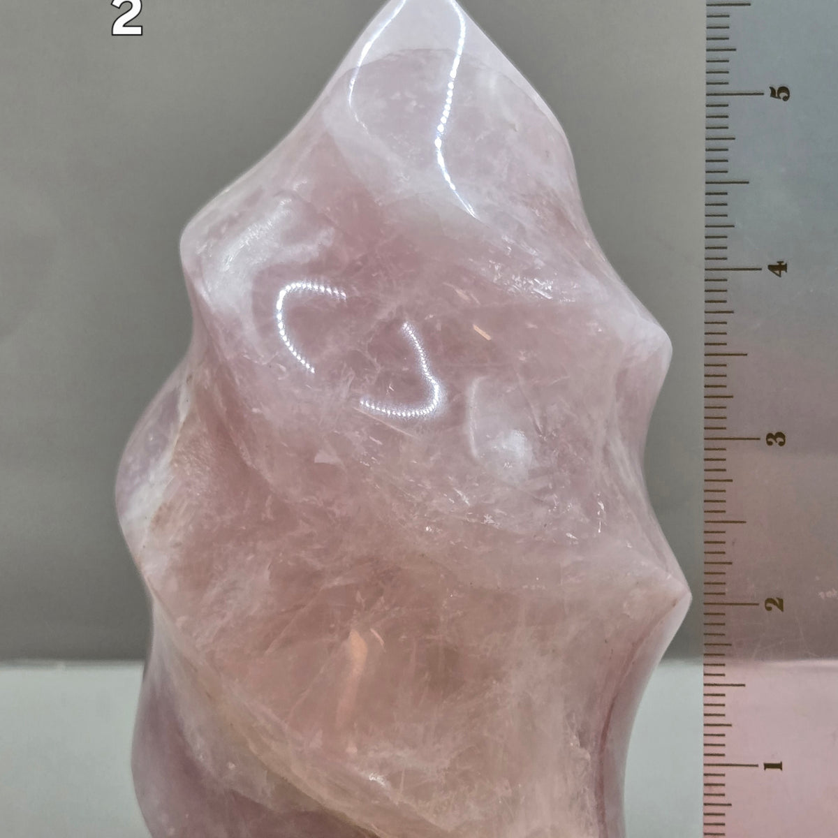 Rose Quartz Flame (Madagascar)