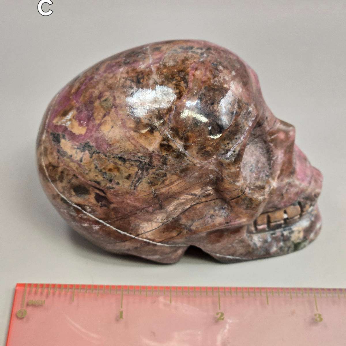 Rhodonite Skulls