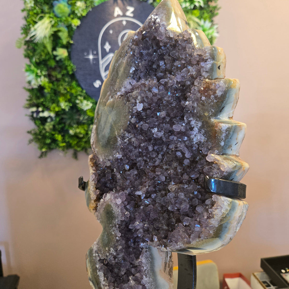 Amethyst agate leaf