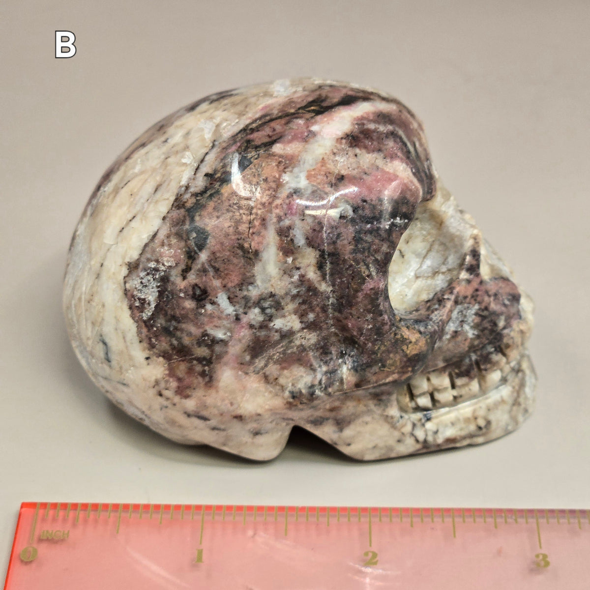 Rhodonite Skulls