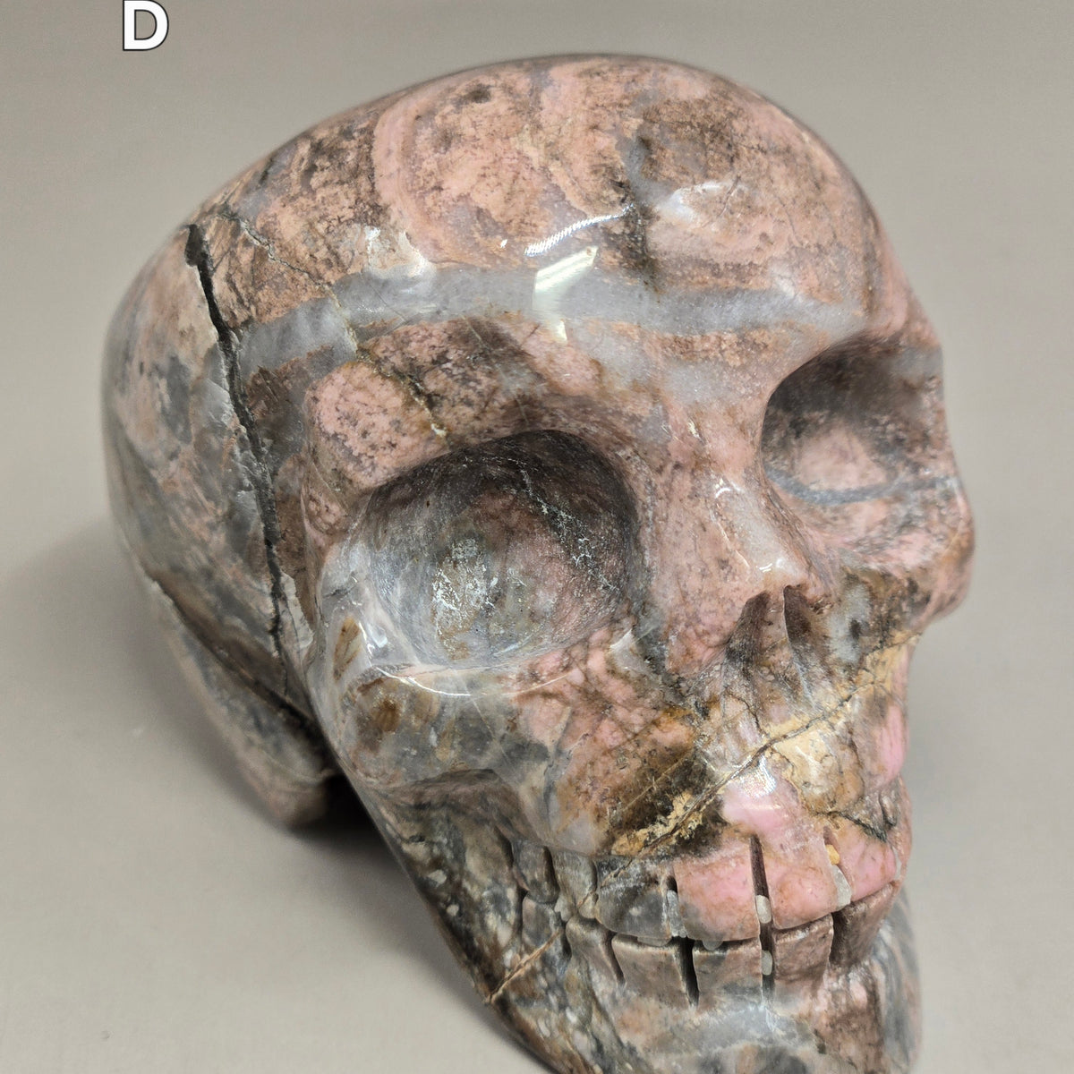 Rhodonite Skulls