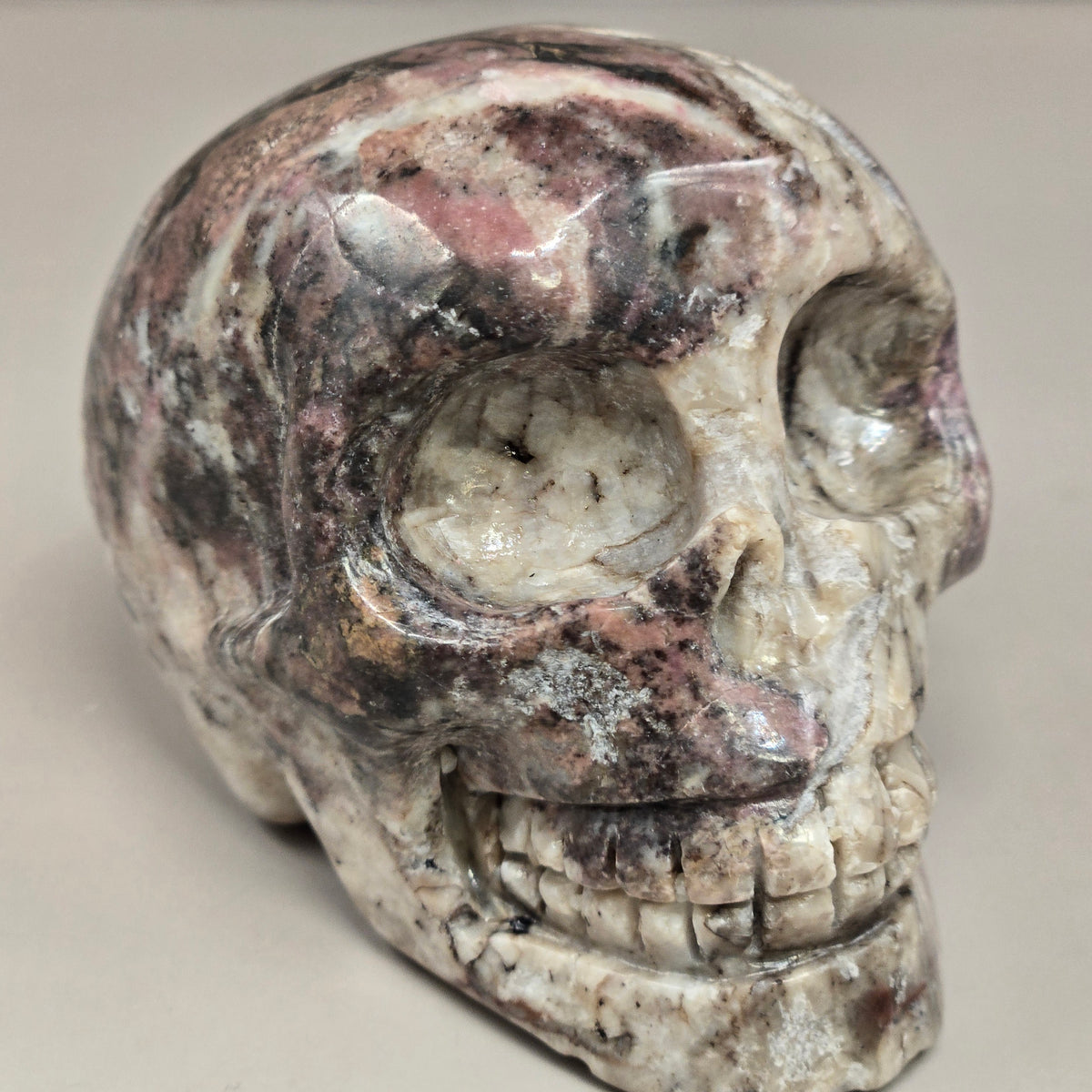 Rhodonite Skulls
