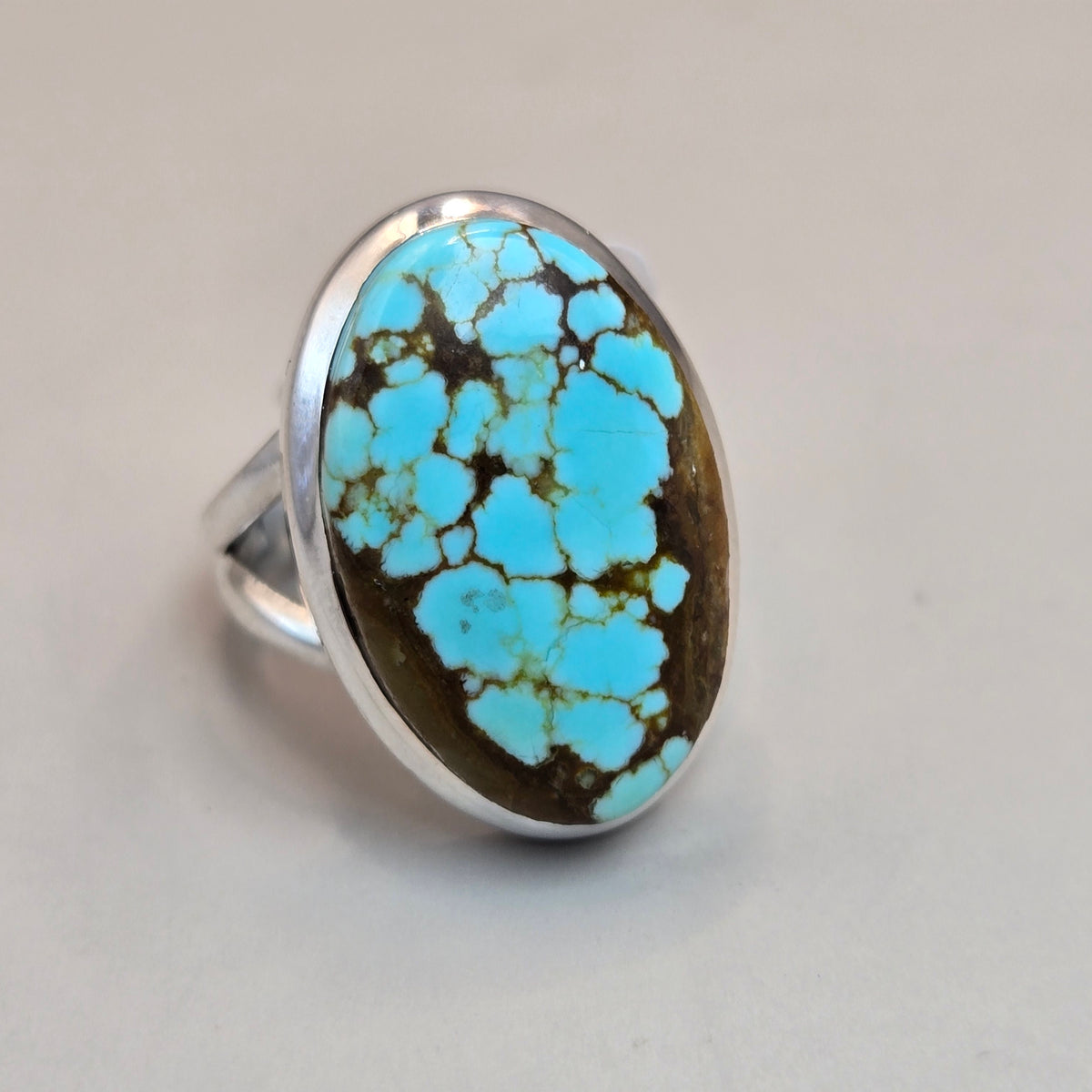 Number 8 Turquoise Silver Rings