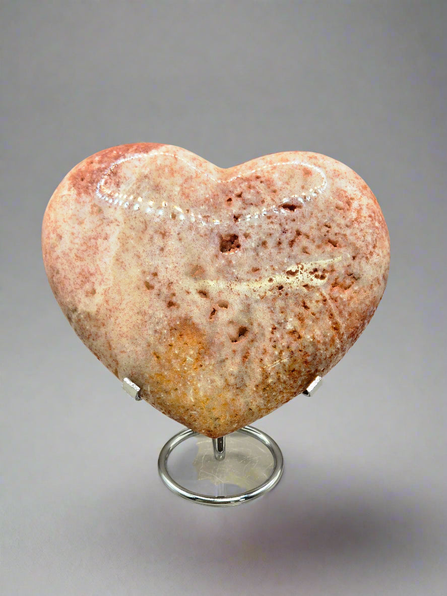 Pink Amethyst Hearts