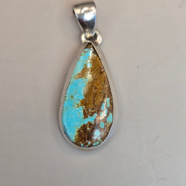 Number 8 Turqouise Pendants