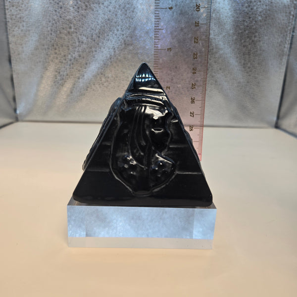 Black Obsidian Egyptian Carvings
