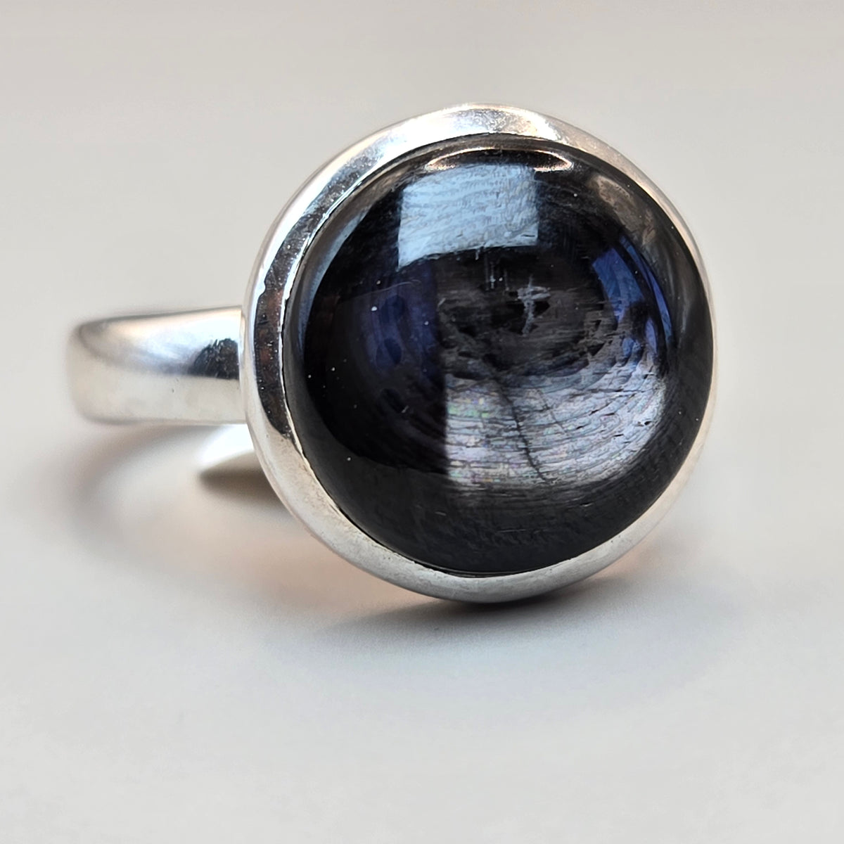 Hypersthene Silver Rings