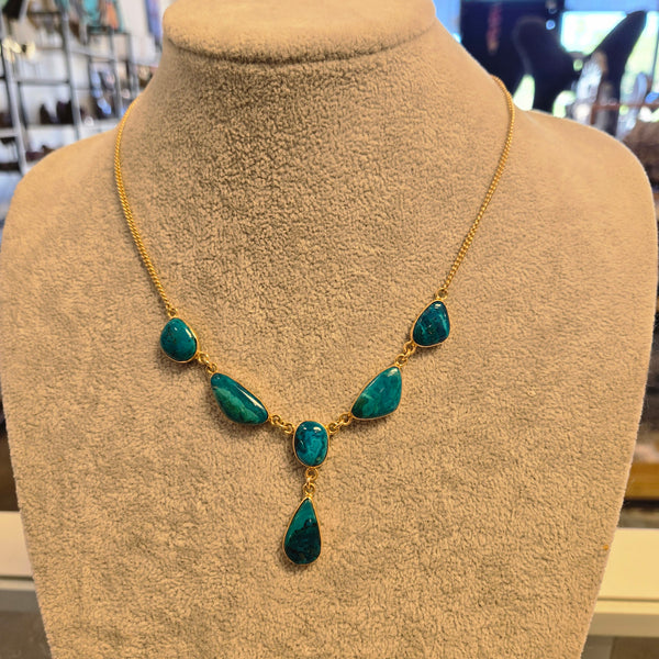 Chilean Blue Opal necklace