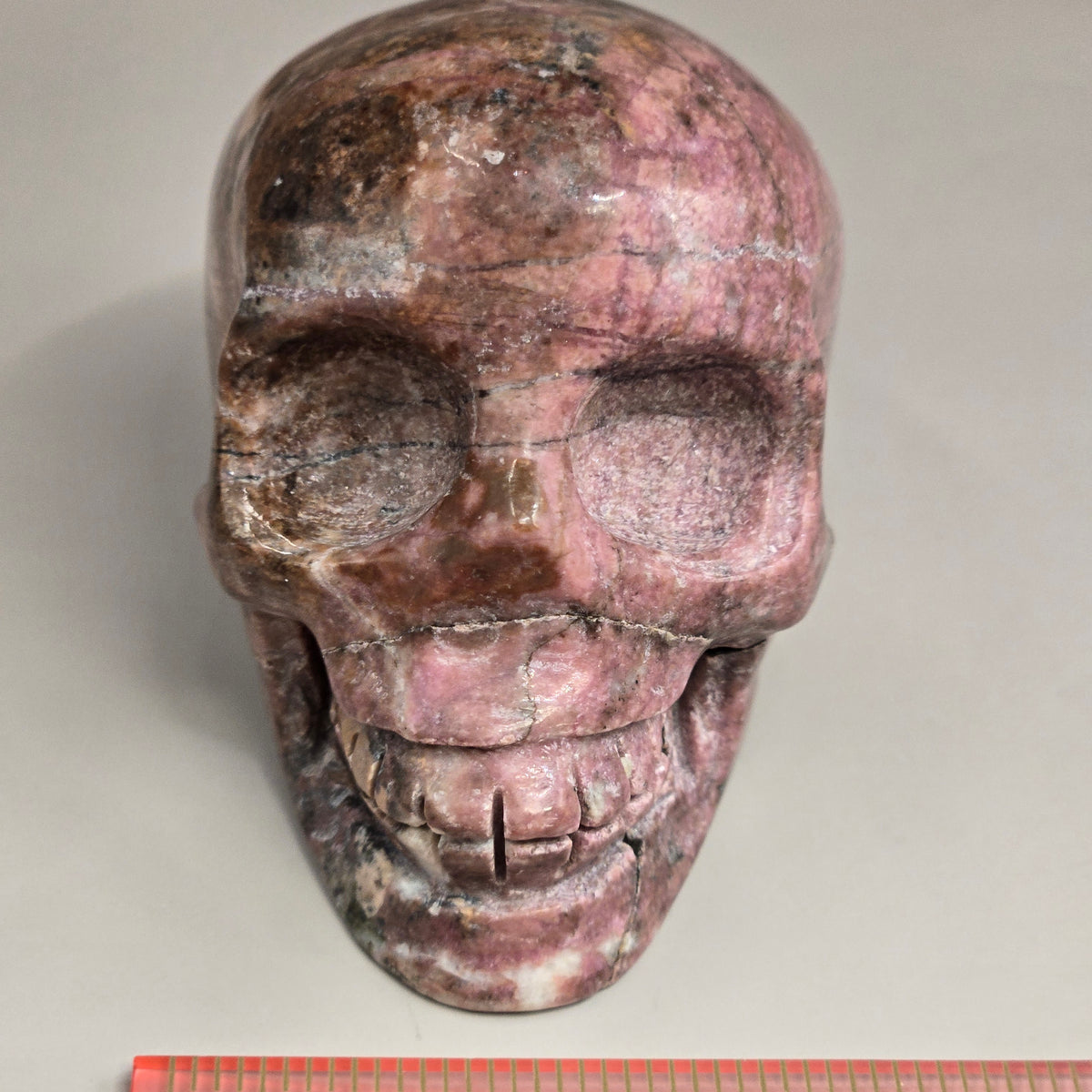Rhodonite Skulls