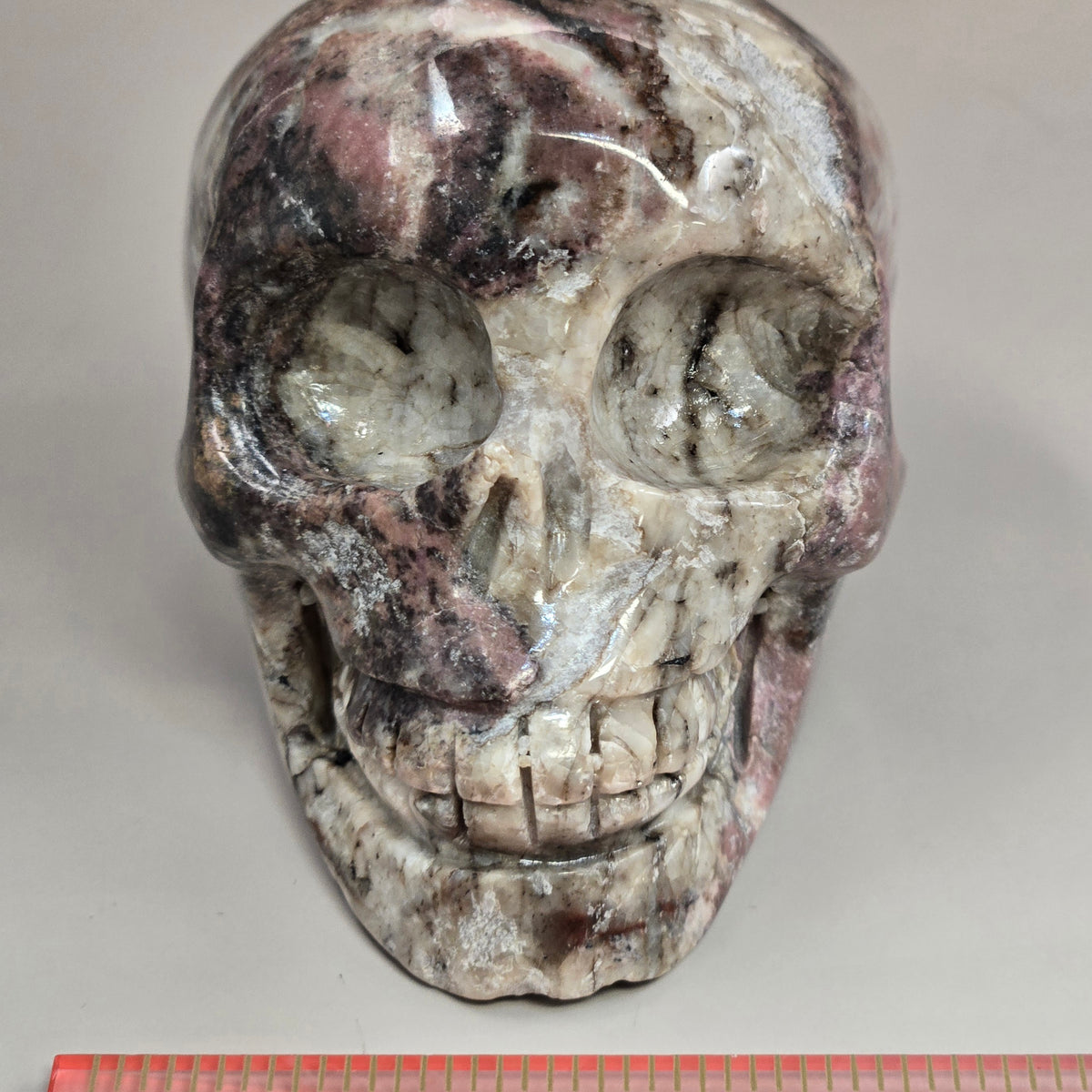 Rhodonite Skulls