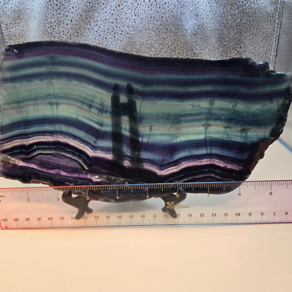 Fluorite Slab with Stand