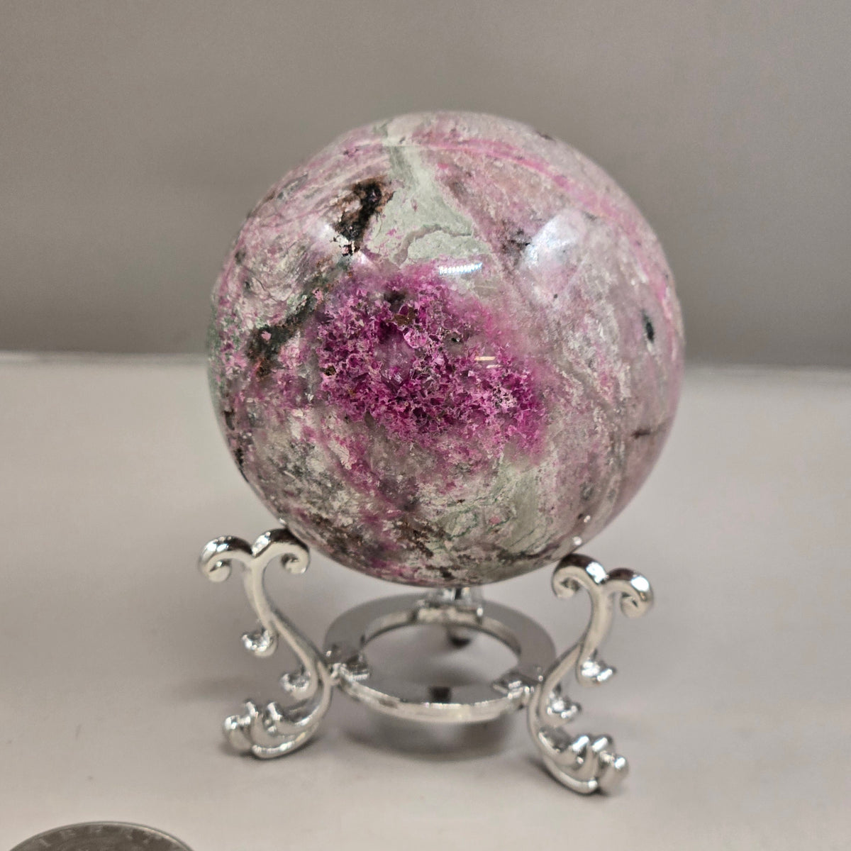 Cobalto Calcite Sphere