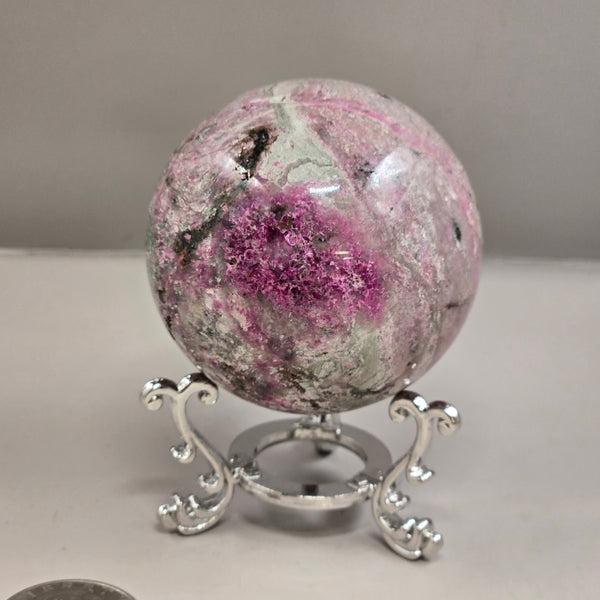Cobalto Calcite Sphere