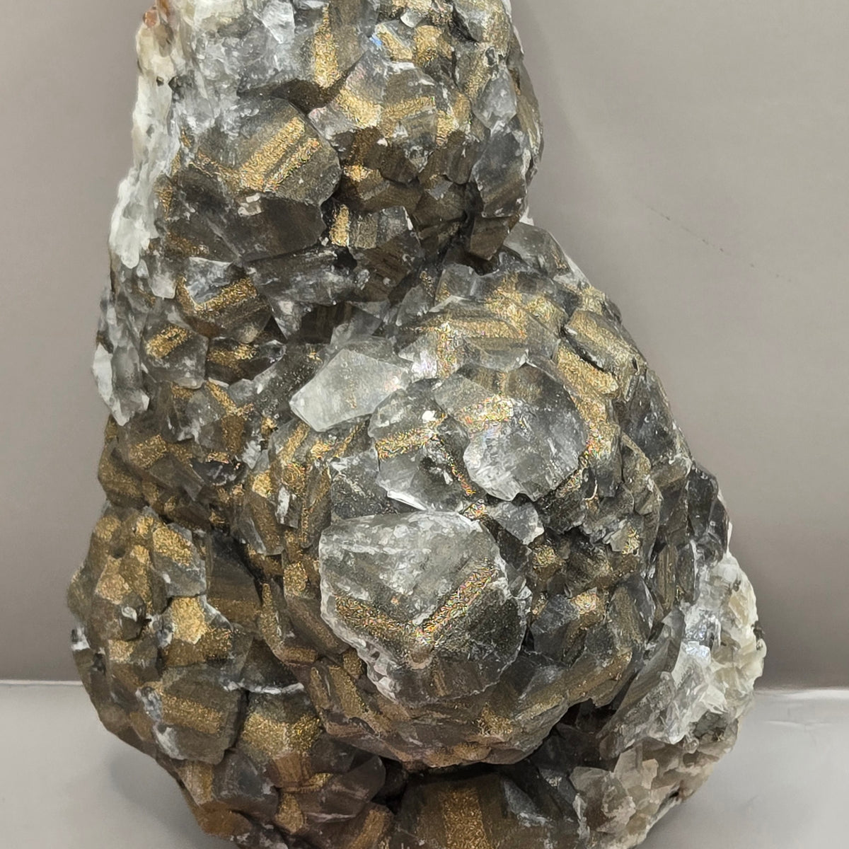 Benz Calcite with Pyrite