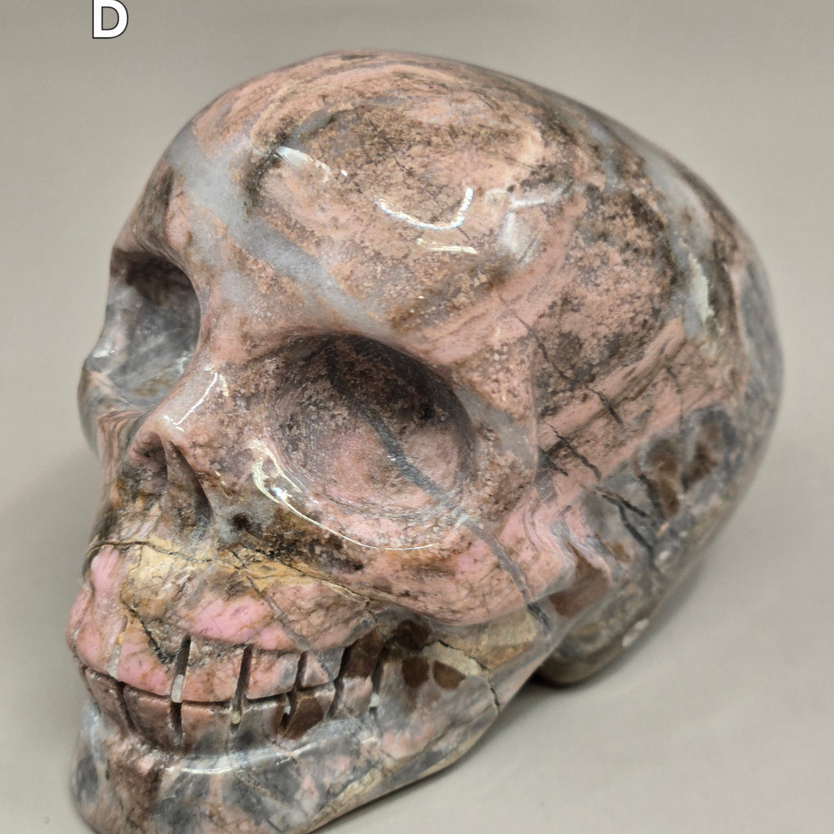 Rhodonite Skulls