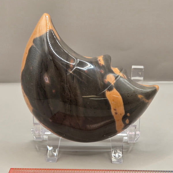 Tiger Jasper Crescent Moon