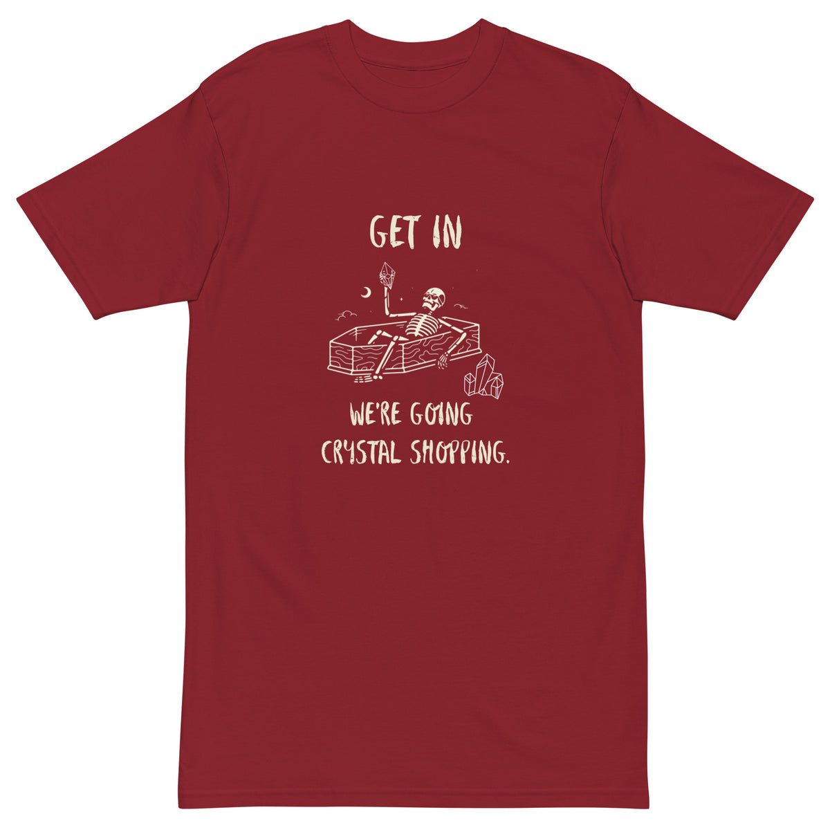 Get In We're Going Crystal Shopping Unisex Premium Heavyweight Tee - AZ Stone Co.